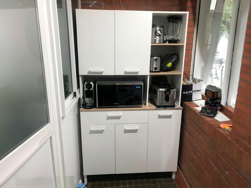 Foto de cliente de Mueble cocina auxiliar alto 5 p Yuka 108x186 cm