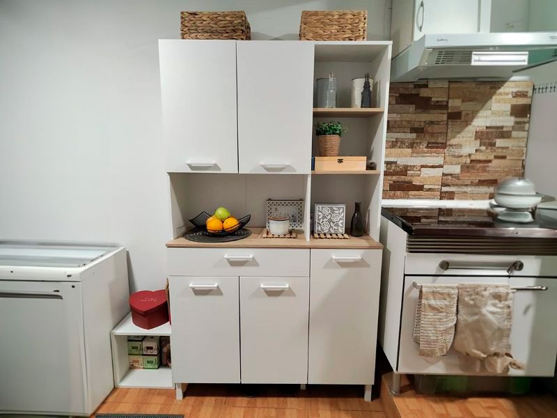 Foto de cliente de Mueble cocina auxiliar alto 5 p Yuka 108x186 cm
