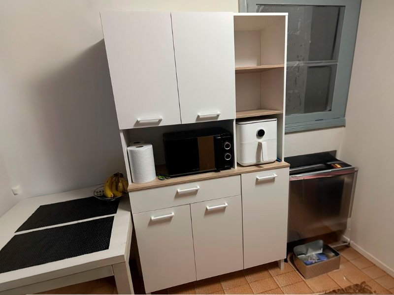 Foto de cliente de Mueble cocina auxiliar alto 5 p Yuka 108x186 cm