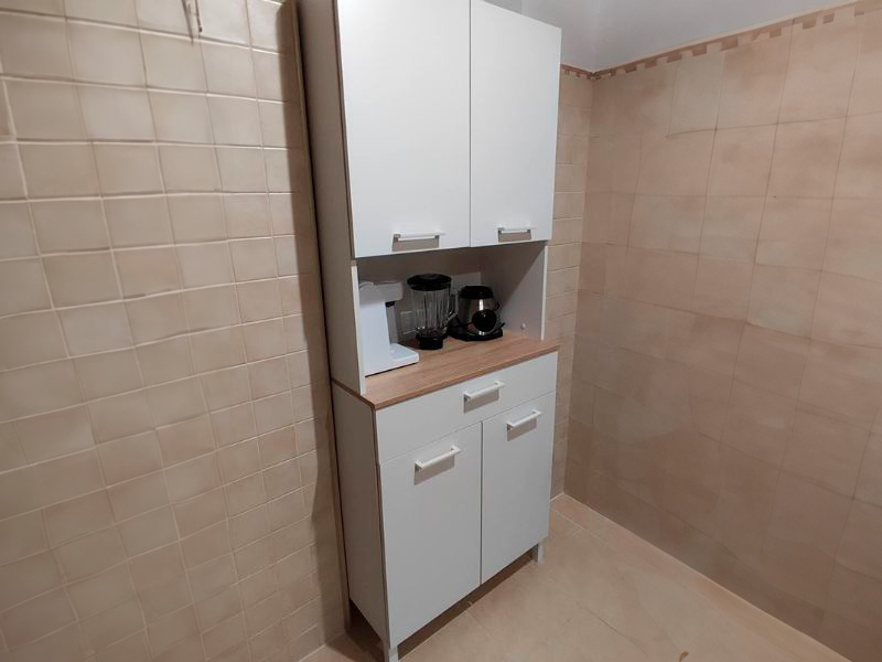 Foto de cliente de Mueble auxiliar cocina alto Yuka Blanco 72x186 cm
