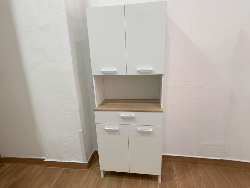 Foto de cliente de Mueble auxiliar cocina alto Yuka Blanco 72x186 cm