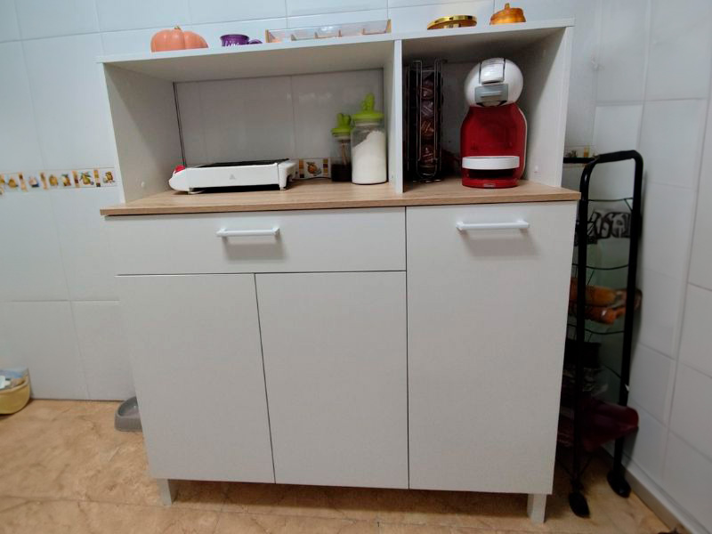 Foto de cliente de Mueble aparador cocina Yuka auxiliar 126x108x40