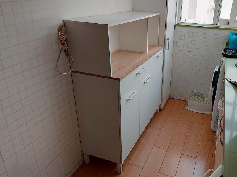 Foto de cliente de Mueble aparador cocina Yuka auxiliar 126x108x40