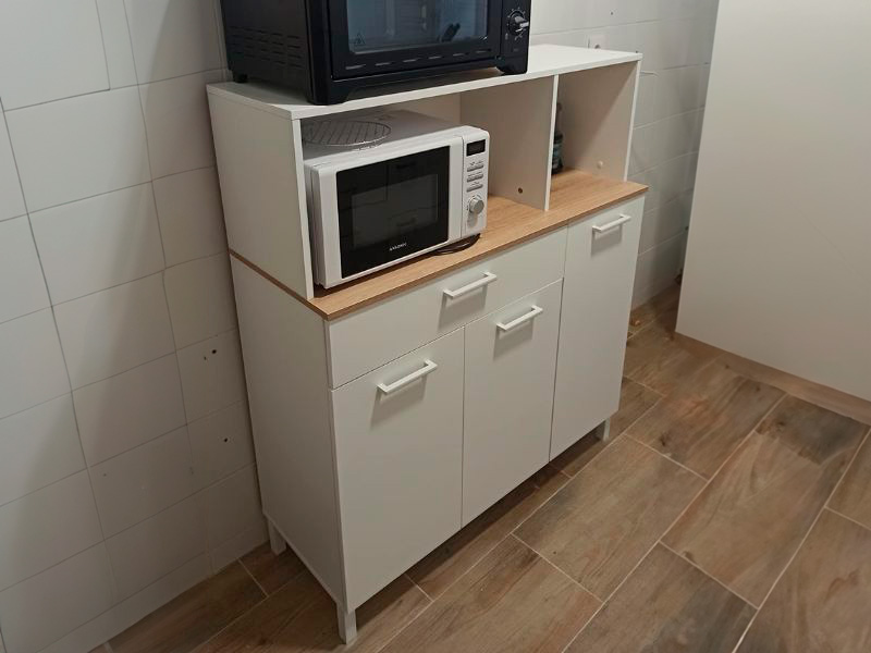 Foto de cliente de Mueble aparador cocina Yuka auxiliar 126x108x40