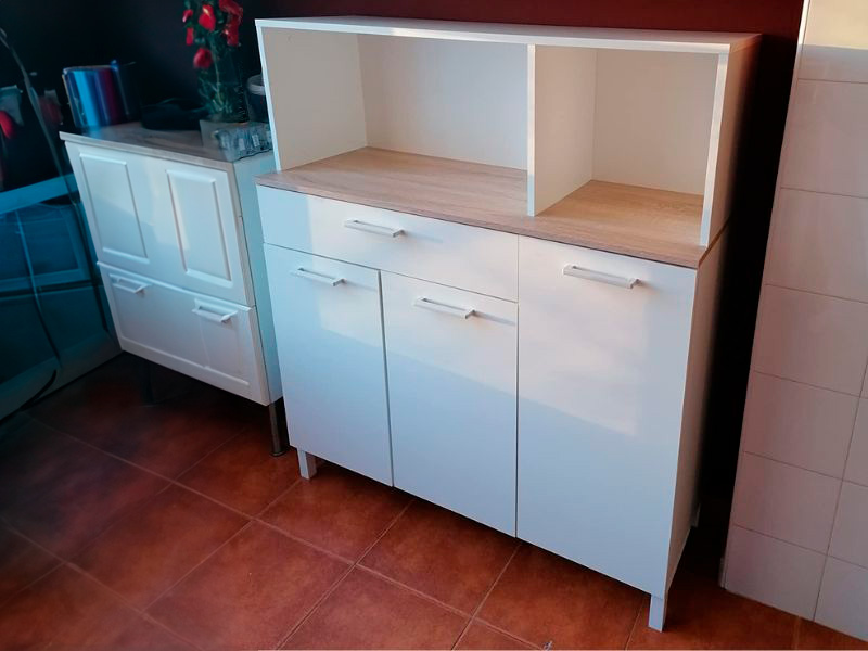Foto de cliente de Mueble aparador cocina Yuka auxiliar 126x108x40
