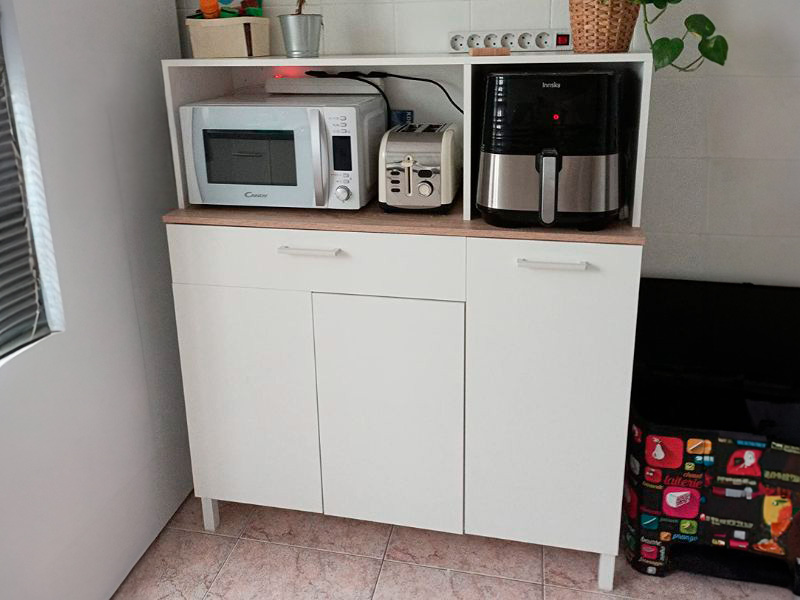 Foto de cliente de Mueble aparador cocina Yuka auxiliar 126x108x40
