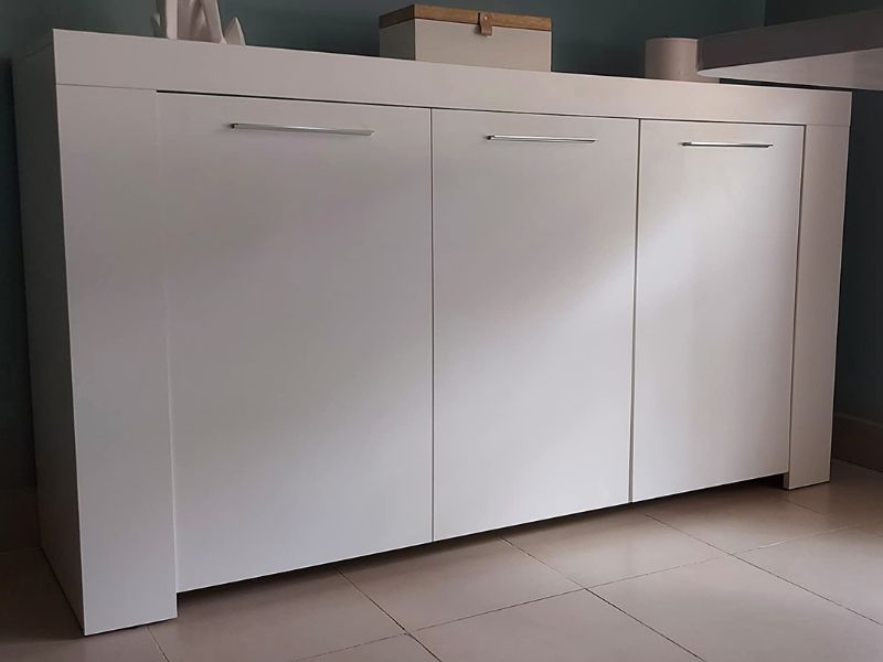 Foto de cliente de Aparador 3 puertas Ambit 144 cm color blanco artik