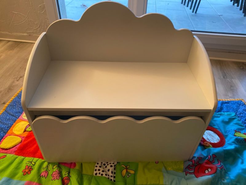 Foto de cliente de Mueble Infantil Baúl Douceur Nube en Color Blanco 60x30x53 cm