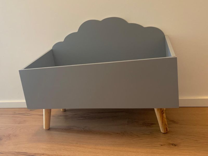 Foto de cliente de Mueble Infantil Baúl Douceur Color Gris con Forma de Nube 58x45x28 cm