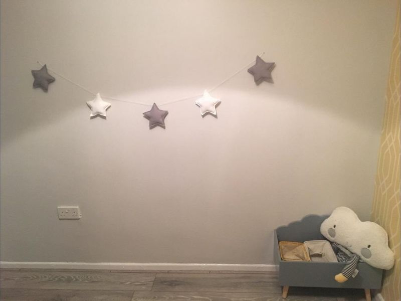 Foto de cliente de Mueble Infantil Baúl Douceur Color Gris con Forma de Nube 58x45x28 cm