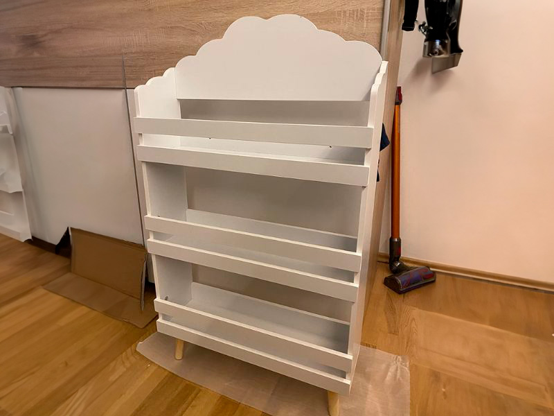 Foto de cliente de Mueble Infantil Estantería Librería Douceur 3 Estantes Color Blanco 58x100x18 cm