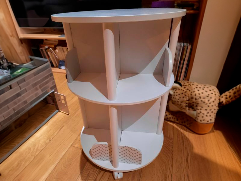 Foto de cliente de Mueble Infantil Librería Redonda en Blanco y Gris 40x59 cm
