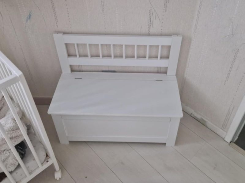 Foto de cliente de Mueble Infantil Baúl Color Blanco 74x64x34 cm