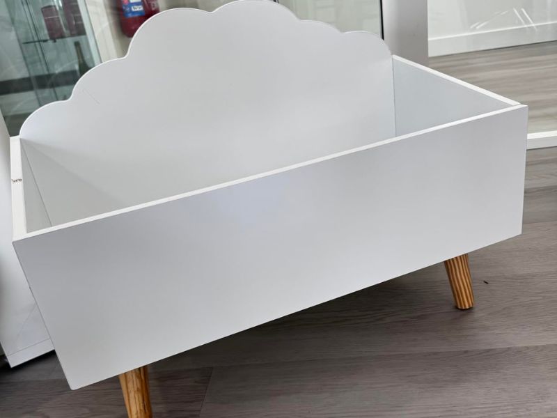 Foto de cliente de Mueble Infantil Baúl Douceur Color Blanco 58x45x28 cm