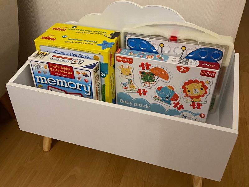 Foto de cliente de Mueble Infantil Baúl Douceur Color Blanco 58x45x28 cm