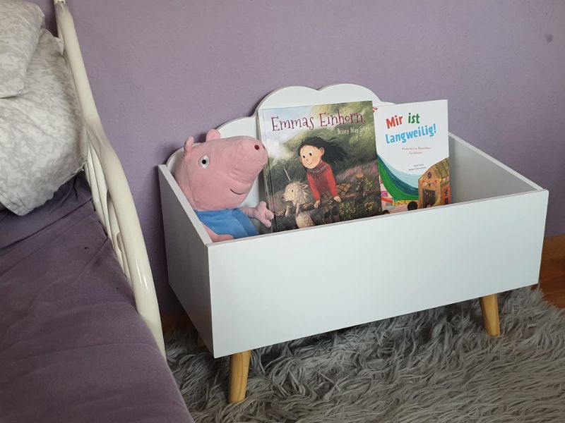 Foto de cliente de Mueble Infantil Baúl Douceur Color Blanco 58x45x28 cm