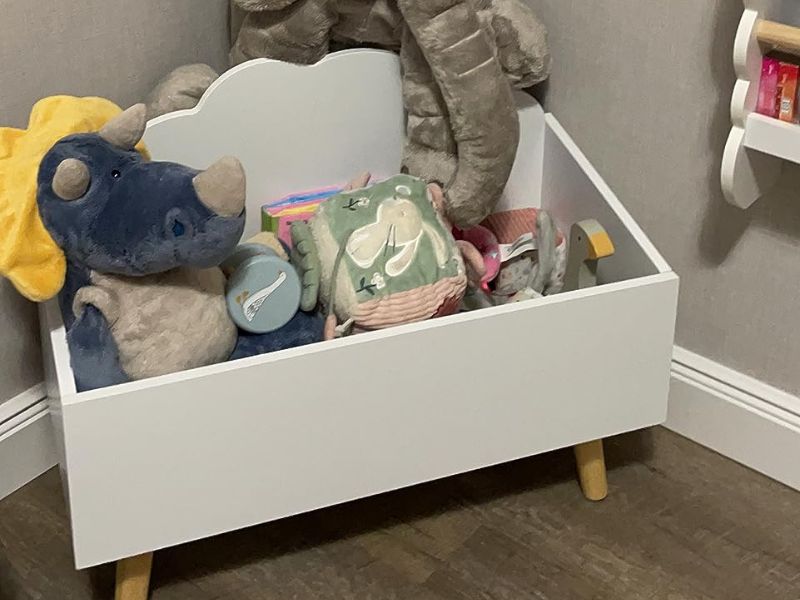 Foto de cliente de Mueble Infantil Baúl Douceur Color Blanco 58x45x28 cm
