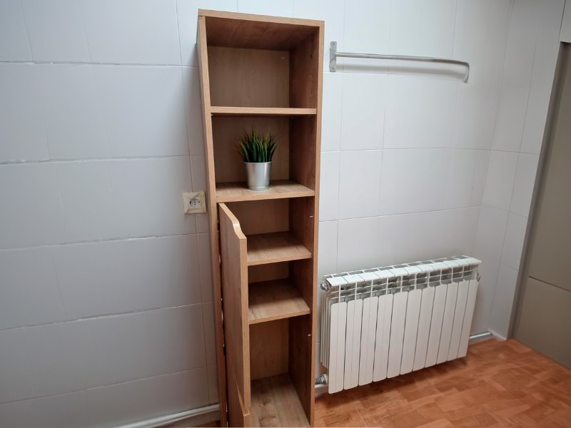 Foto de cliente de Muebles de Baño Doble Pack Sena Roble Gold y Negro (Lavabos incluidos)