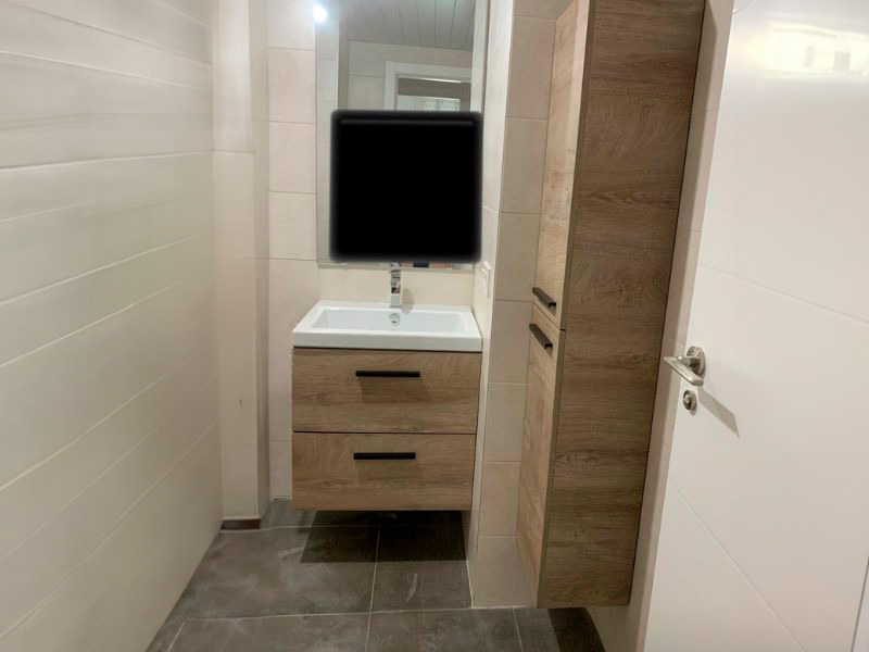 Foto de cliente de Mueble de Baño Suspendido Aruba Roble Alaska 60 cm (Lavabo Opcional)