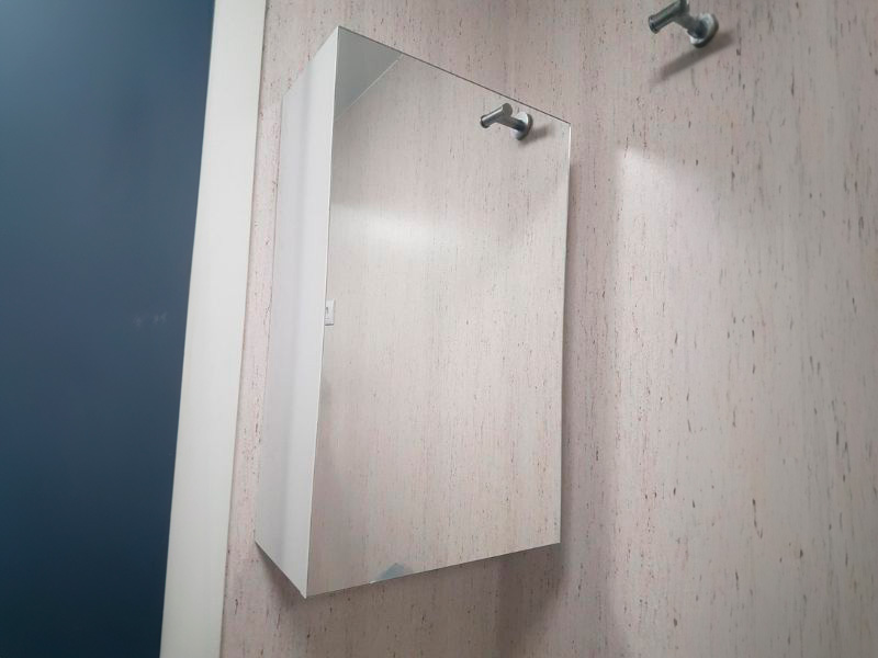 Foto de cliente de Mueble Auxiliar de Baño Pack Armario Espejo 2P + 1P 100x65 cm