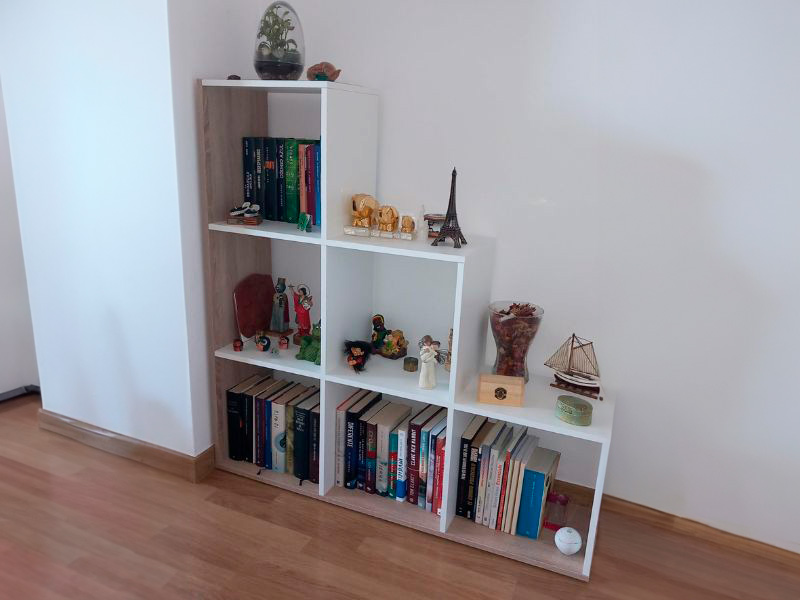 Foto de cliente de Estantería librería escalera Taris 108x110x28 cm