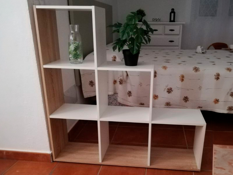 Foto de cliente de Estantería librería escalera Taris 108x110x28 cm