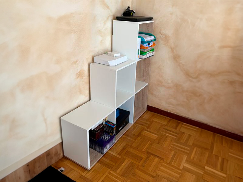 Foto de cliente de Estantería librería escalera Taris 108x110x28 cm