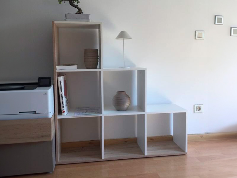 Foto de cliente de Estantería librería escalera Taris 108x110x28 cm