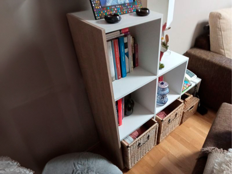 Foto de cliente de Estantería librería escalera Taris 108x110x28 cm