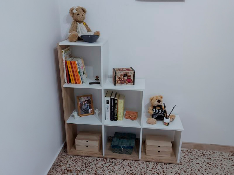 Foto de cliente de Estantería librería escalera Taris 108x110x28 cm
