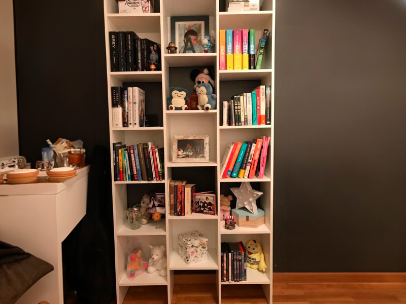 Foto de cliente de Estantería Librería Alta Color Blanco Artik 96x192x25 cm
