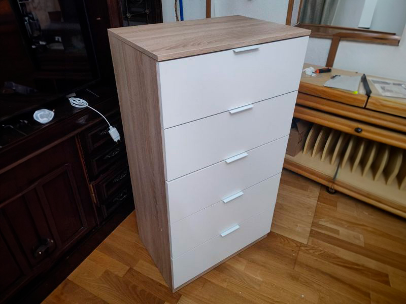 Foto de cliente de Dormitorio Matrimonio Estilo Nórdico Pack Muebles Alba II 150x190 cm