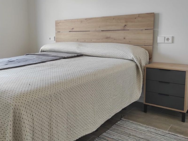 Foto de cliente de Cabecero con Mesitas Roble Nodi Y Gris Antracita 240 cm