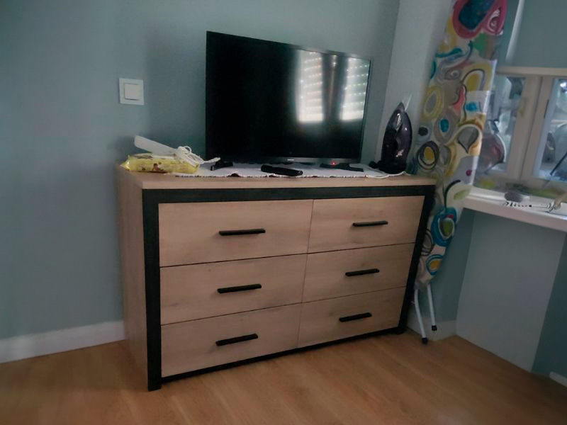 Foto de cliente de Cómoda Para Dormitorio Industrial Urano 129x77 cm