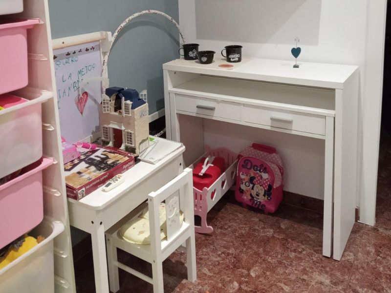 Foto de cliente de Mesa Escritorio Desplazable O Tocador Extensible Color Blanco Artik 98 cm