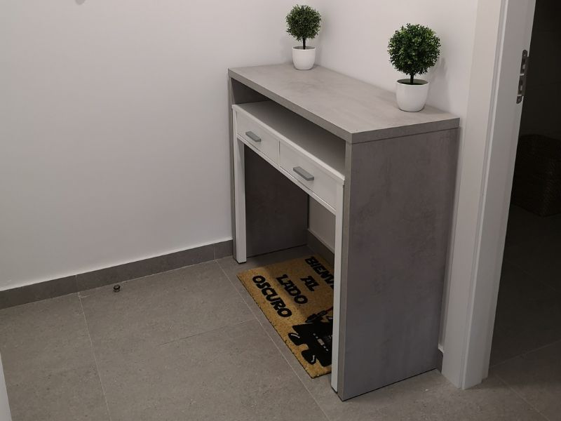 Foto de cliente de Pack muebles despacho diseño Cemento