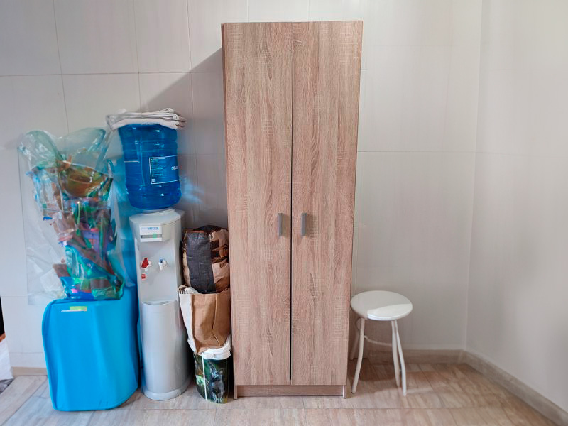 Foto de cliente de Mueble Zapatero Recibidor Armario Auxiliar 2 P Color Roble Canadian 59 cm