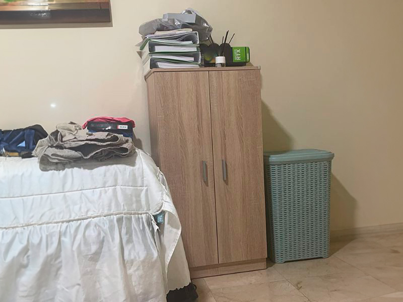 Foto de cliente de Mueble Zapatero Recibidor Armario Con 2 Puertas Y Estantes Roble Canadian 55 cm