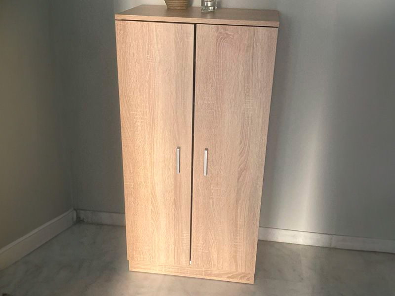 Foto de cliente de Mueble Zapatero Recibidor Armario Con 2 Puertas Y Estantes Roble Canadian 55 cm