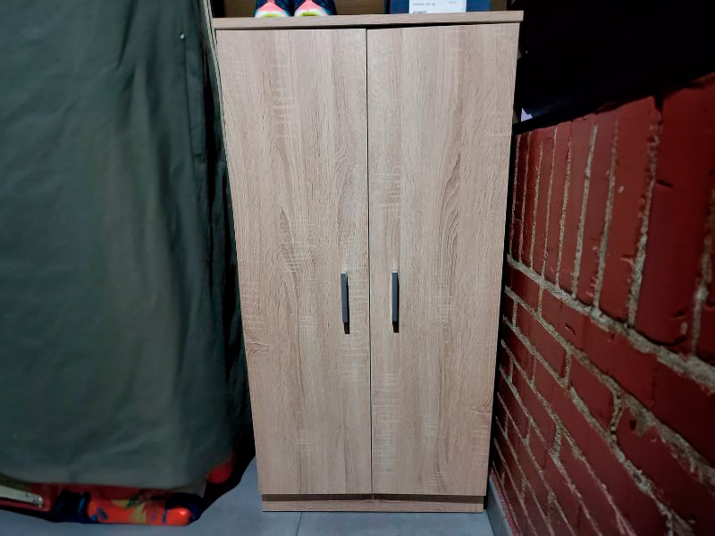Foto de cliente de Mueble Zapatero Recibidor Armario Con 2 Puertas Y Estantes Roble Canadian 55 cm