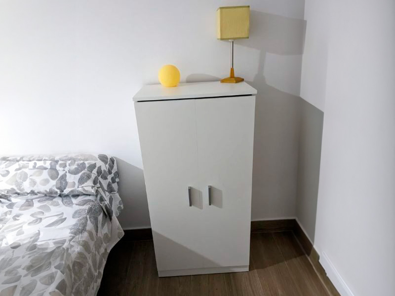 Foto de cliente de Mueble Zapatero Recibidor Armario Auxiliar Bajo Con 7 Baldas Color Blanco 55 cm