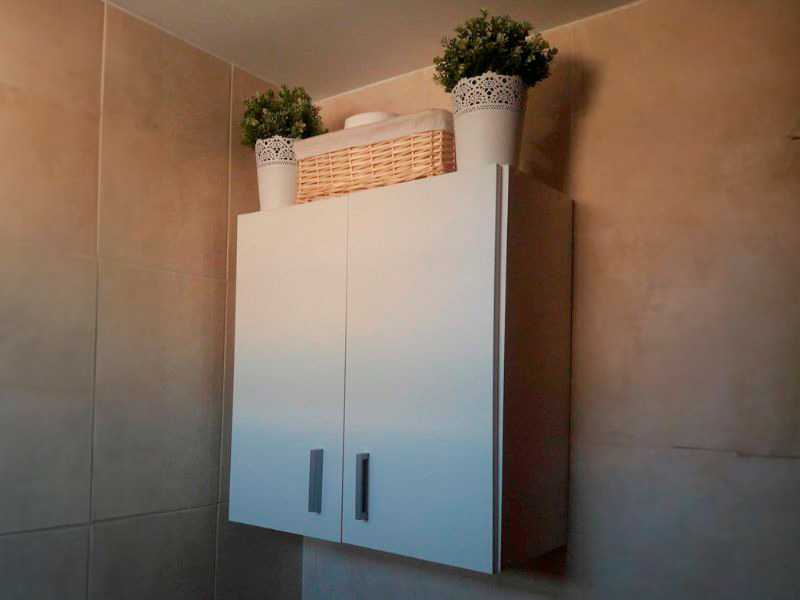 Foto de cliente de Muebles cocina blanco y gris cemento