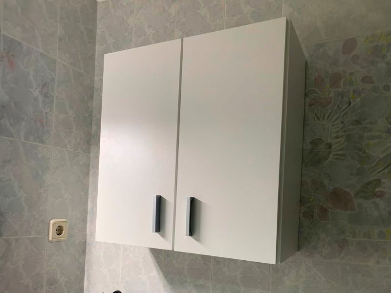 Foto de cliente de Muebles cocina blanco y gris cemento