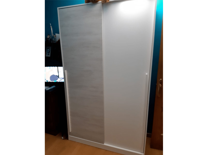 Foto de cliente de Armario Juvenil 2 Puertas Correderas Elliot 120x200 cm