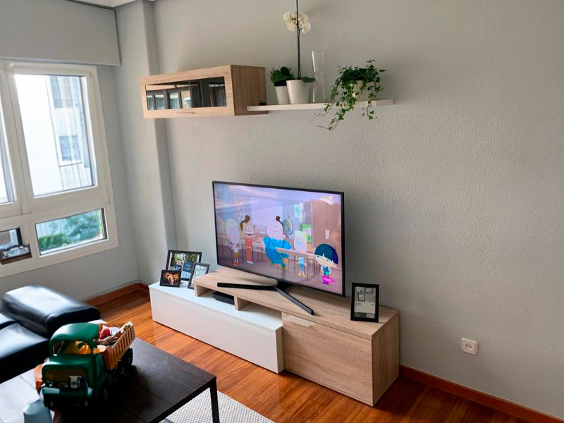Foto de cliente de Mueble salón Nexus modular roble canadian y blanco brillo 200 cm