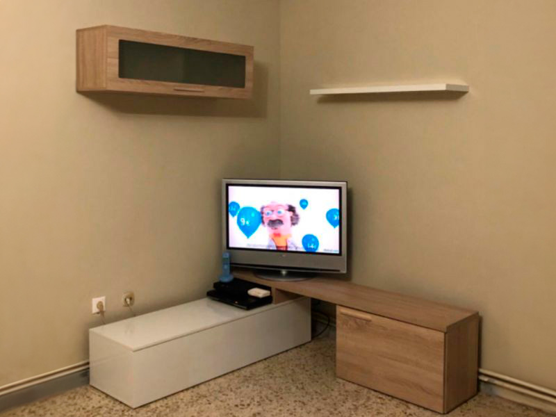 Foto de cliente de Mueble salón Nexus modular roble canadian y blanco brillo 200 cm