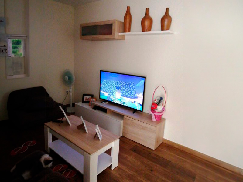 Foto de cliente de Mueble salón Nexus modular roble canadian y blanco brillo 200 cm