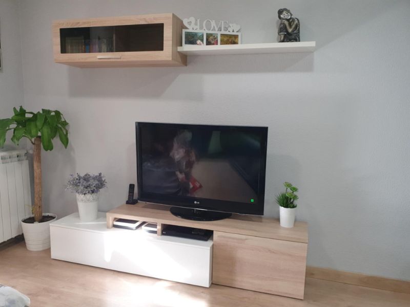 Foto de cliente de Mueble salón Nexus modular roble canadian y blanco brillo 200 cm