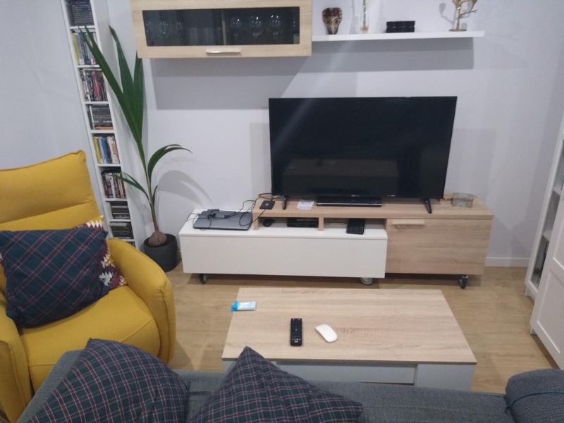Foto de cliente de Mueble salón Nexus modular roble canadian y blanco brillo 200 cm
