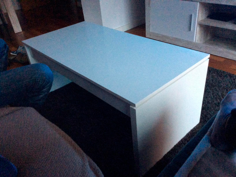 Foto de cliente de Pack muebles para salón Blanco Brillo y Roble Canadian